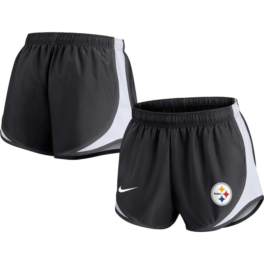 Pittsburgh Steelers Women's Performance Tempo Shorts Black - Nike