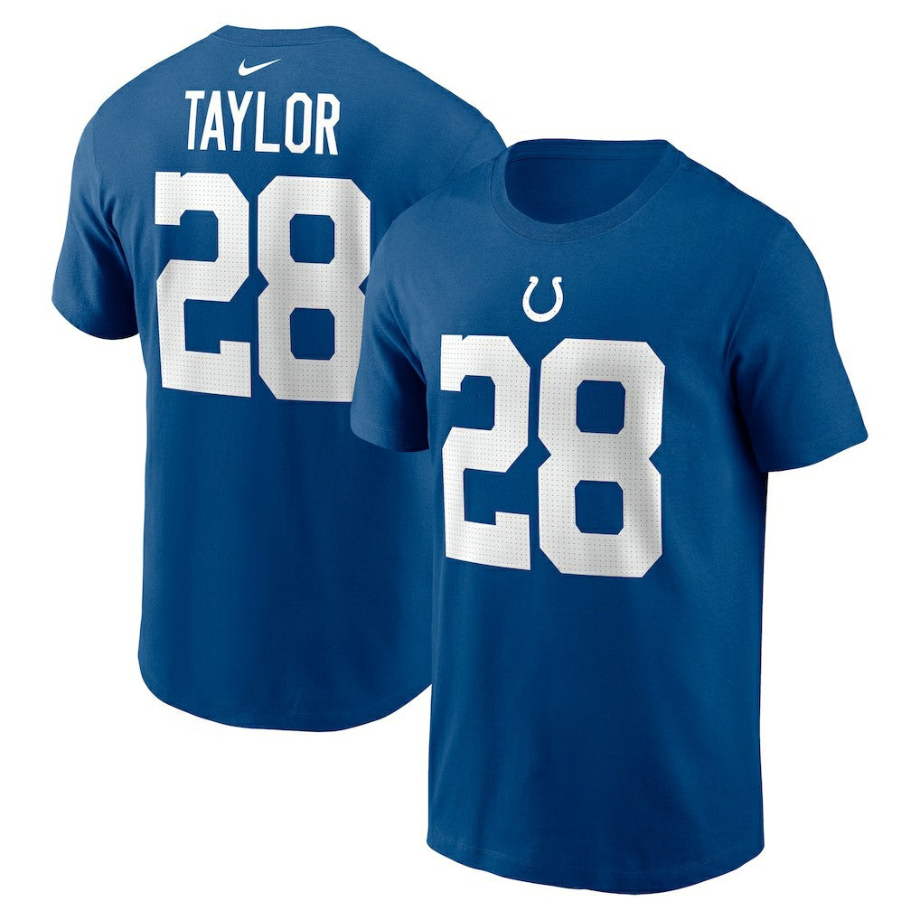 Jonathan Taylor Indianapolis Colts Player Name & Number T-Shirt Royal - Nike