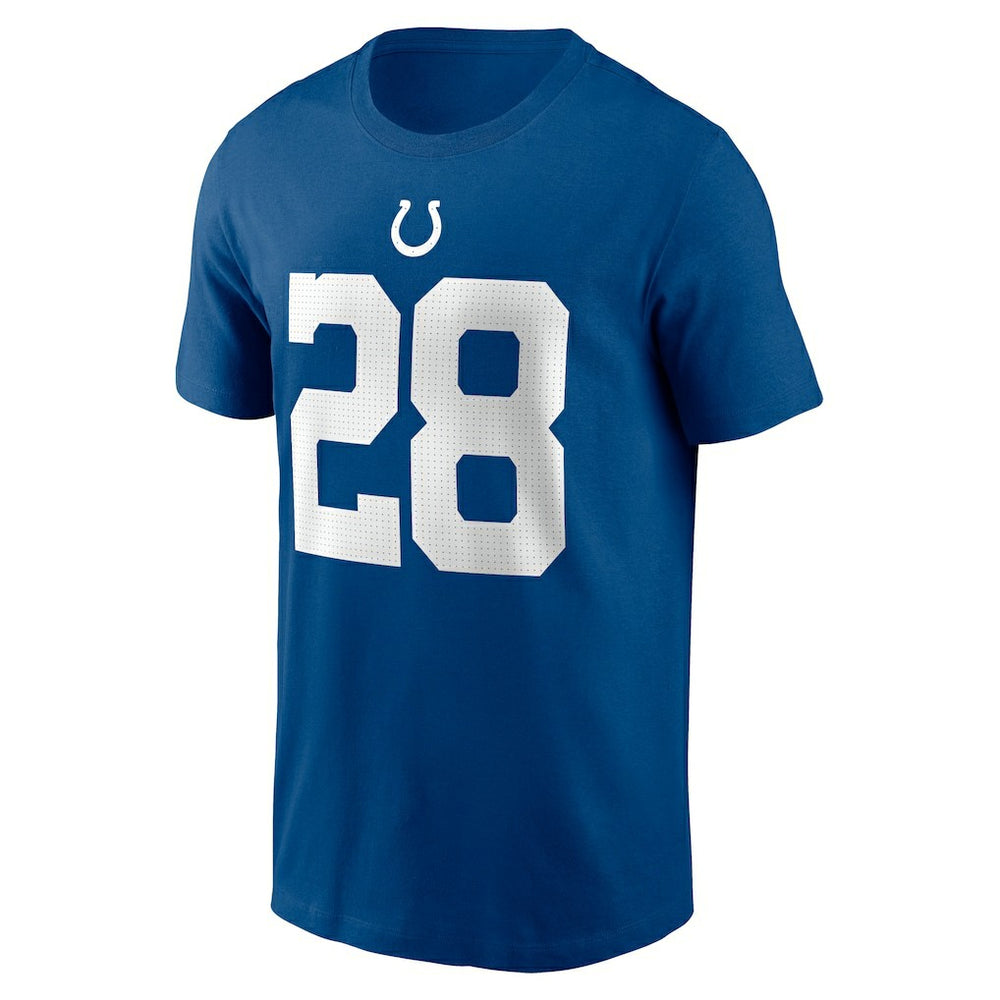 Jonathan Taylor Indianapolis Colts Player Name & Number T-Shirt Royal - Nike