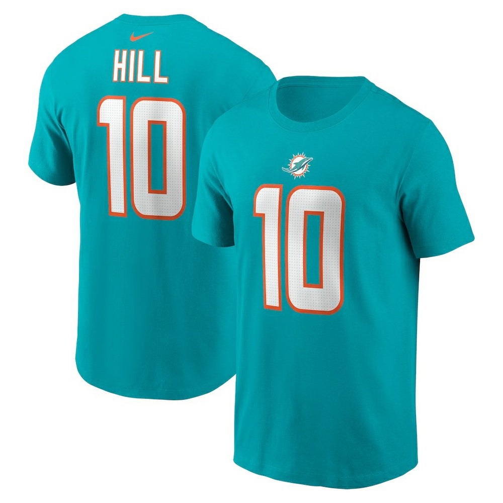 Tyreek Hill Miami Dolphins Player Name & Number T-Shirt Aqua - Nike