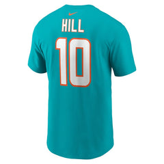 Tyreek Hill Miami Dolphins Player Name & Number T-Shirt Aqua - Nike