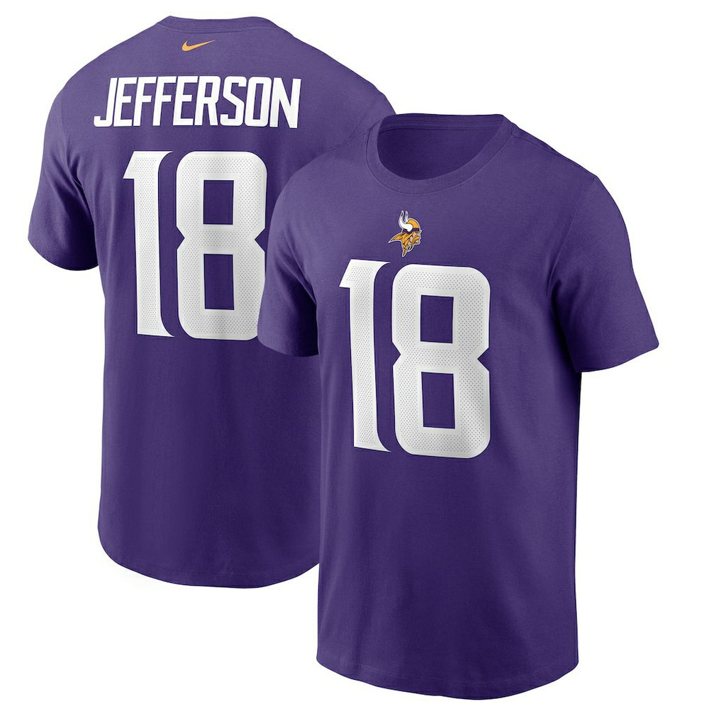 Justin Jefferson Minnesota Vikings Player Name & Number T-Shirt Purple - Nike