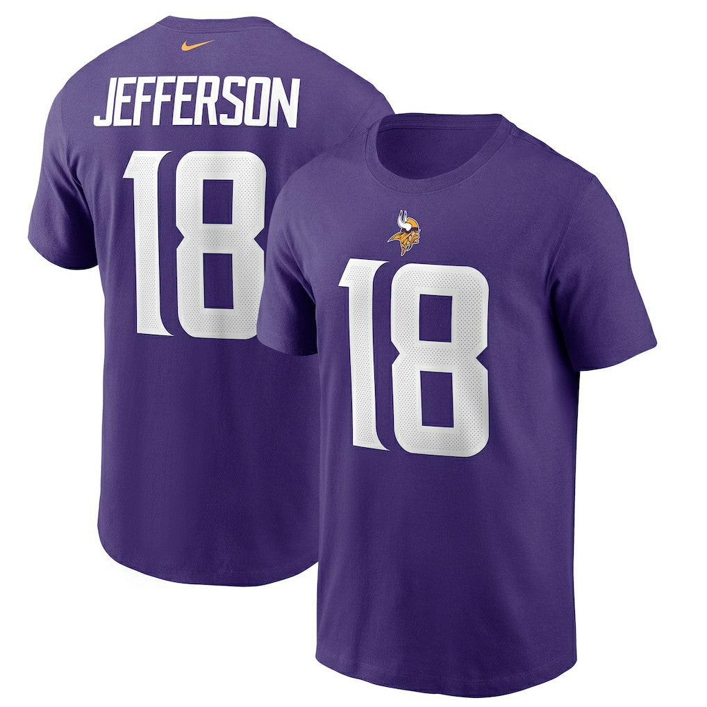 Justin Jefferson Minnesota Vikings Player Name & Number T-Shirt Purple - Nike