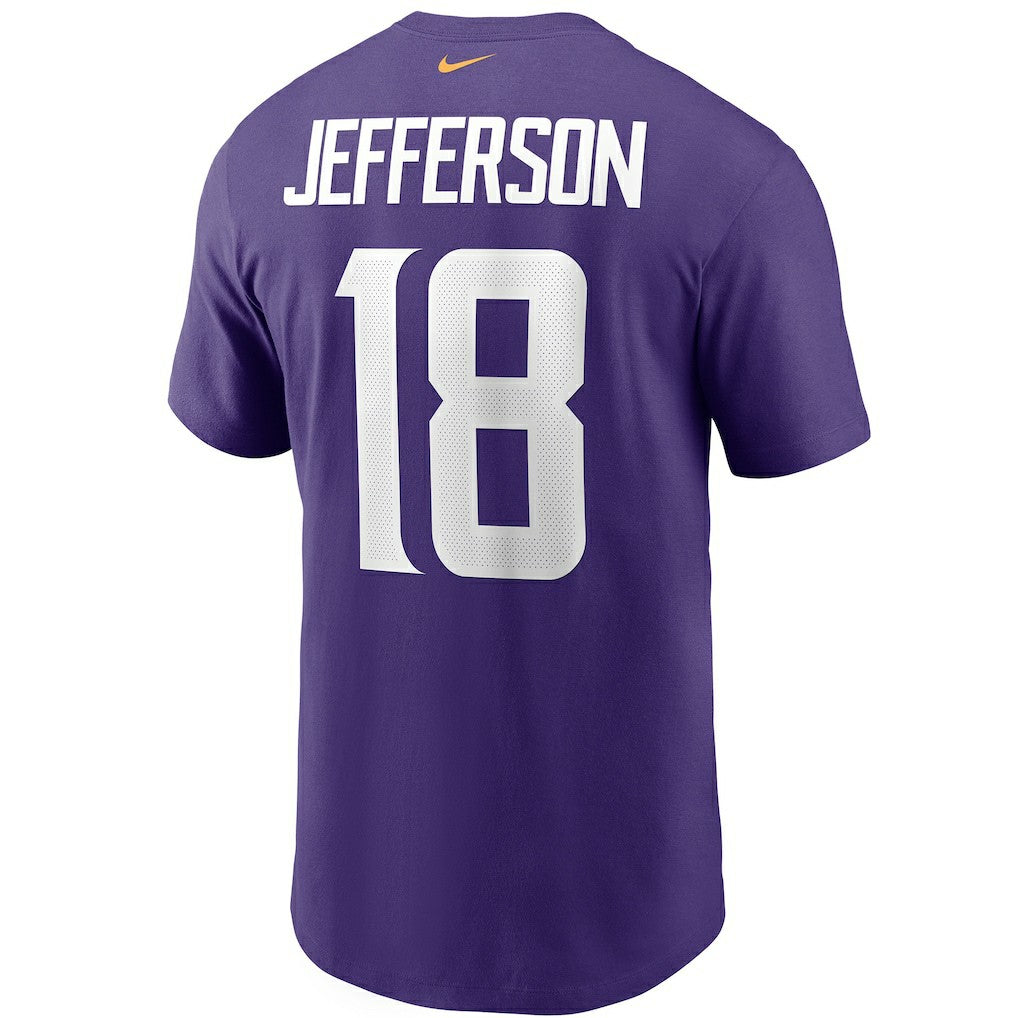 Justin Jefferson Minnesota Vikings Player Name & Number T-Shirt Purple - Nike