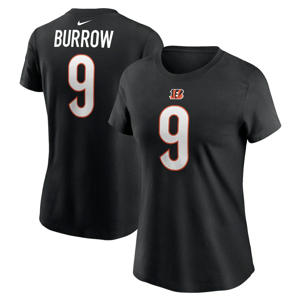 Joe Burrow Cincinnati Bengals Women's Player Name & Number T-Shirt Black - Nike