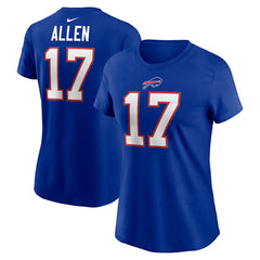 Josh Allen Buffalo Bills Women's Player Name & Number T-Shirt Royal - Nike