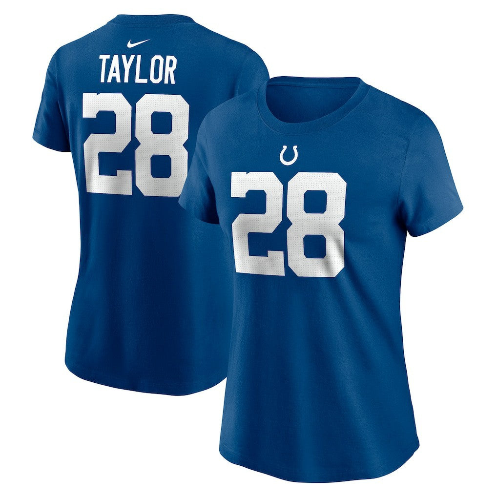 Jonathan Taylor Indianapolis Colts Women's Player Name & Number T-Shirt Royal - Nike