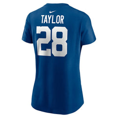 Jonathan Taylor Indianapolis Colts Women's Player Name & Number T-Shirt Royal - Nike