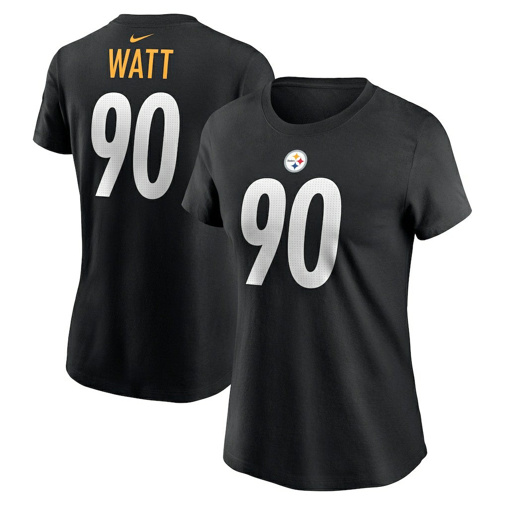 T.J. Watt Pittsburgh Steelers Women's Player Name & Number T-Shirt Black - Nike