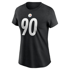 T.J. Watt Pittsburgh Steelers Women's Player Name & Number T-Shirt Black - Nike