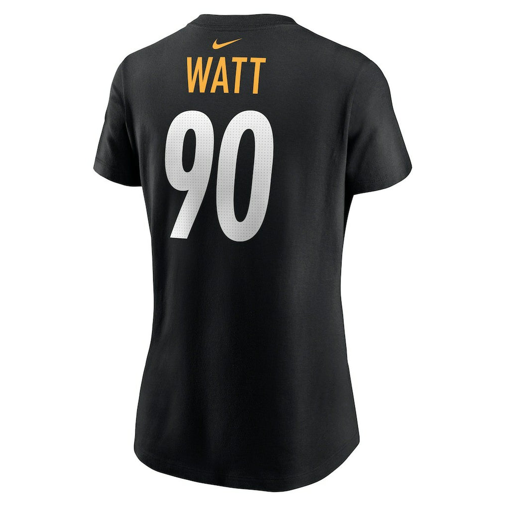T.J. Watt Pittsburgh Steelers Women's Player Name & Number T-Shirt Black - Nike