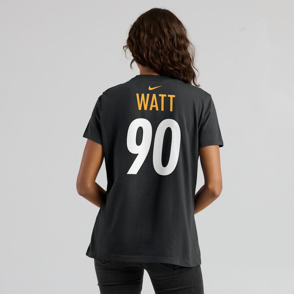 T.J. Watt Pittsburgh Steelers Women's Player Name & Number T-Shirt Black - Nike