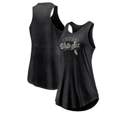 Chicago White Sox Fanatics Women's Simplicity Swing Racerback Scoop Neck Tank Top Sale