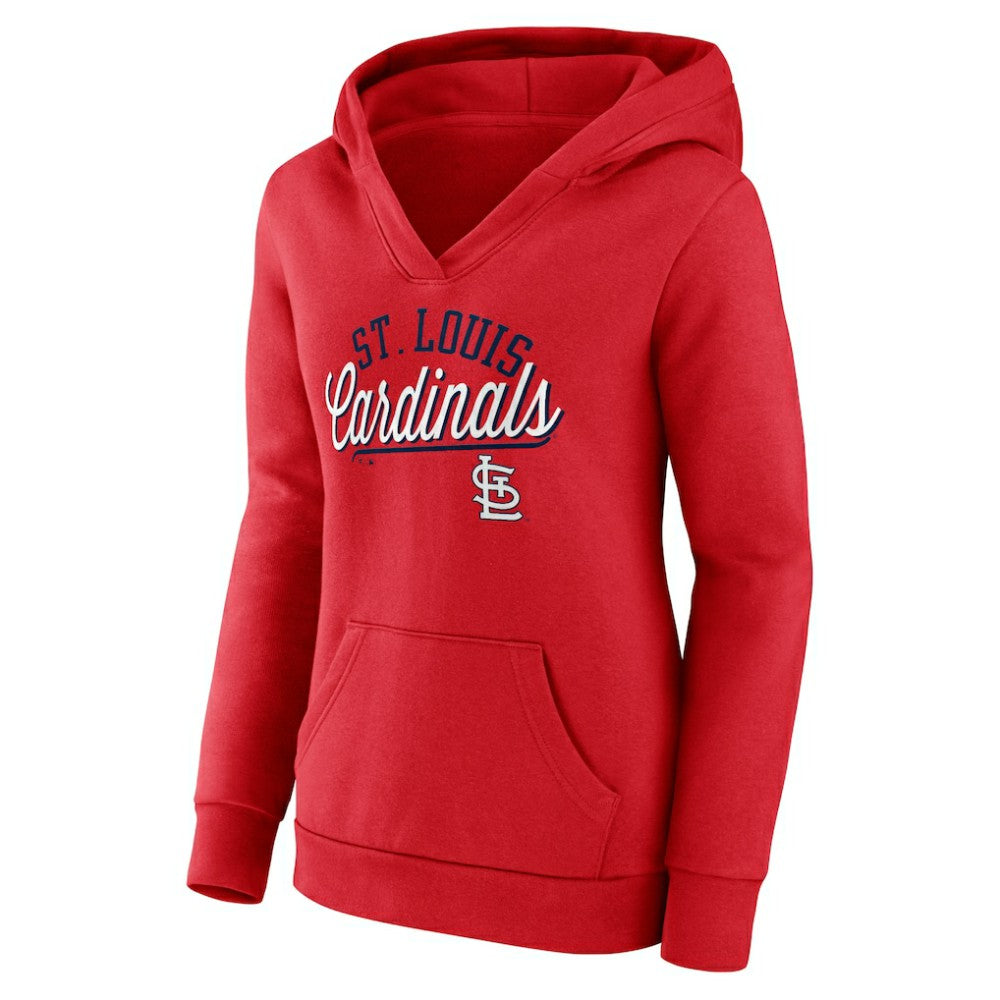 St. Louis Cardinals Fanatics Women's Simplicity Crossover V-Neck Pullover Hoodie Online