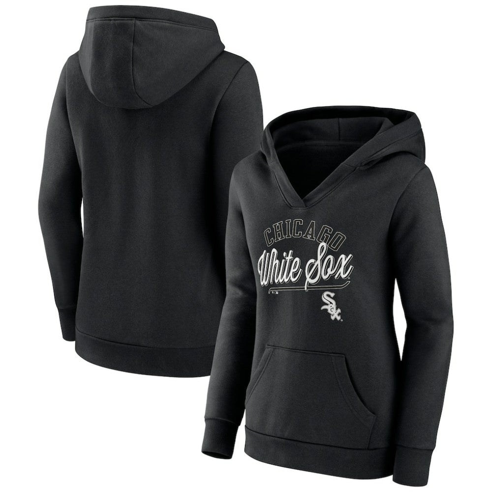 Chicago White Sox Fanatics Women's Simplicity Crossover V-Neck Pullover Hoodie discount
