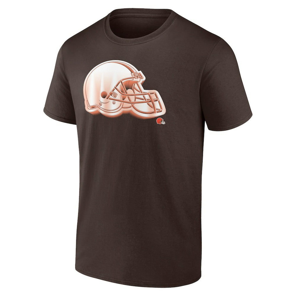 Cleveland Browns Chrome Dimension T-Shirt Brown - Fanatics