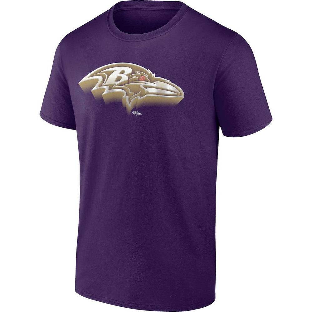 Baltimore Ravens Chrome Dimension T-Shirt Purple - Fanatics