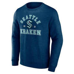 Seattle Kraken Fanatics Classic Arch Pullover Sweatshirt Navy