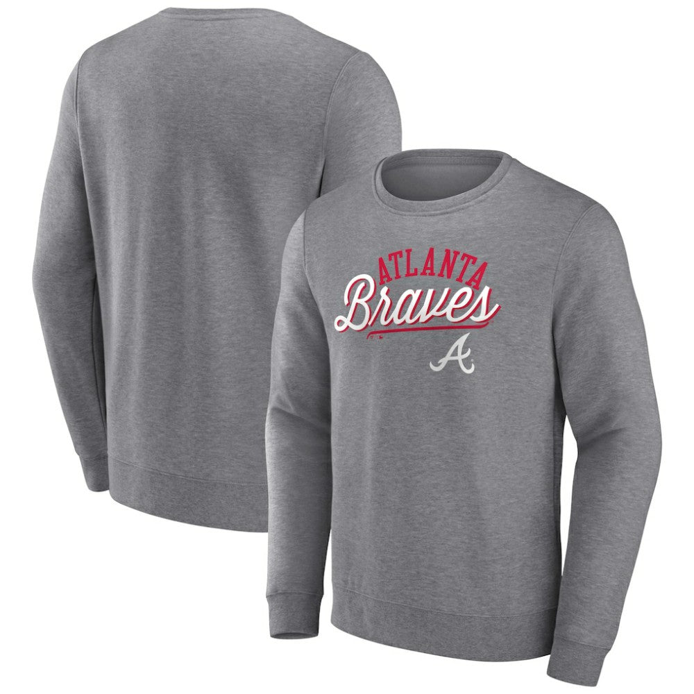 Atlanta Braves Fanatics Simplicity Pullover Sweatshirt On Sale