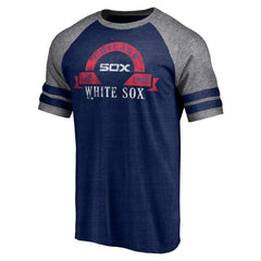 Chicago White Sox Fanatics Utility Two-Stripe Raglan Tri-Blend T-Shirt Online