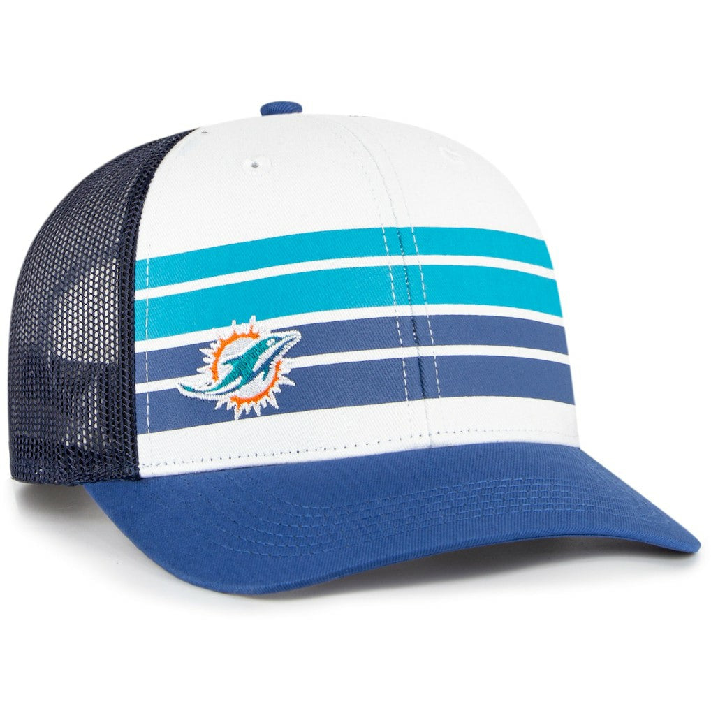 Miami Dolphins '47 Youth Cove Trucker Snapback Hat White/Blue - 47 brand