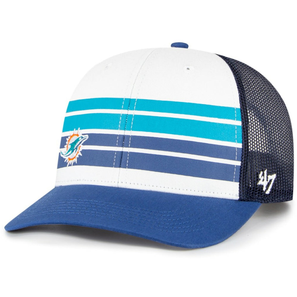 Miami Dolphins '47 Youth Cove Trucker Snapback Hat White/Blue - 47 brand
