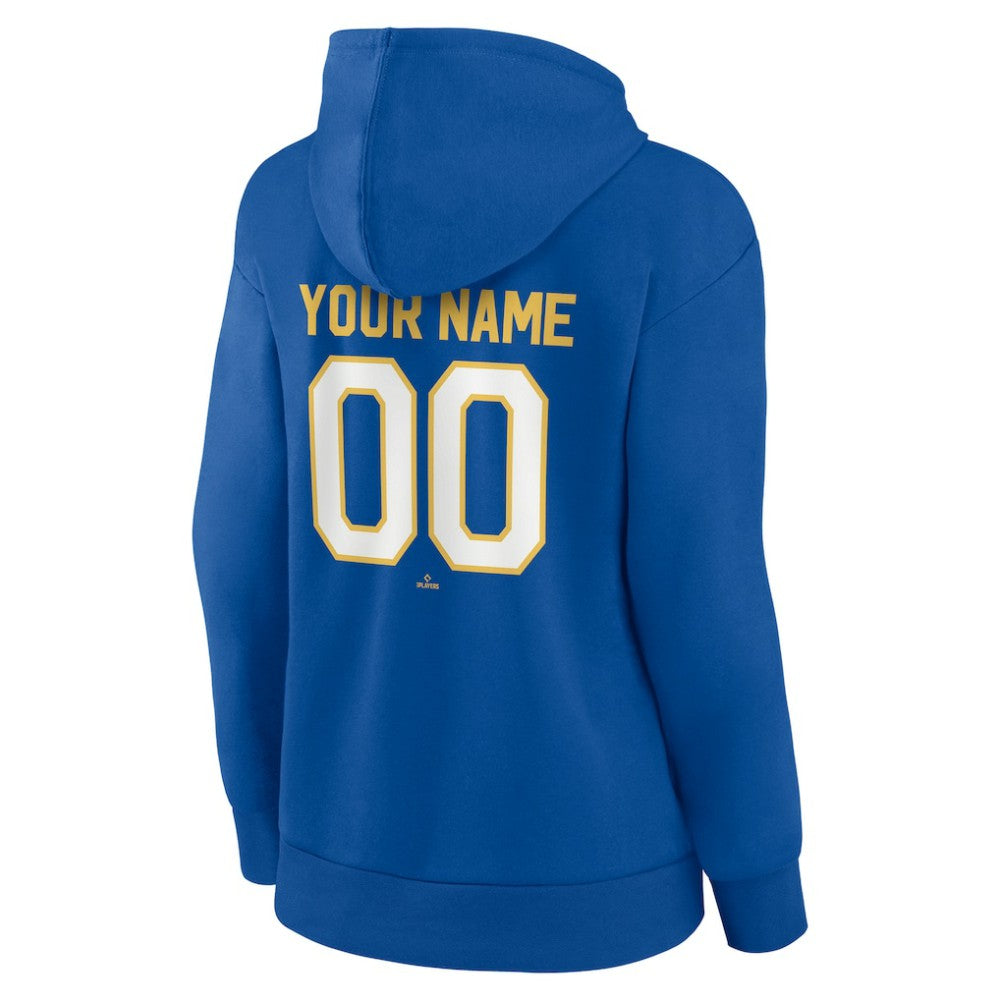 Milwaukee Brewers Women's Personalized Cooperstown Collection Winning Streak Pullover Hoodie Online