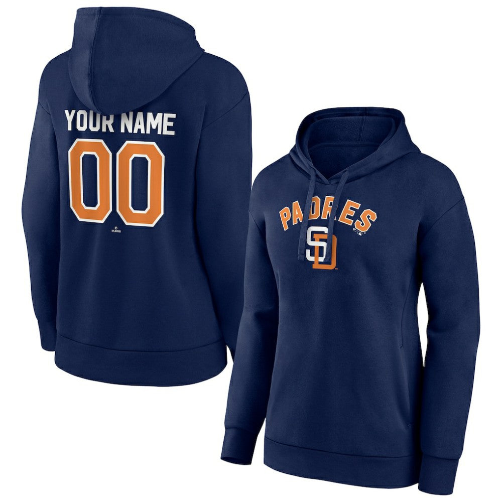 San Diego Padres Women's Personalized Cooperstown Collection Winning Streak Pullover Hoodie Clearance