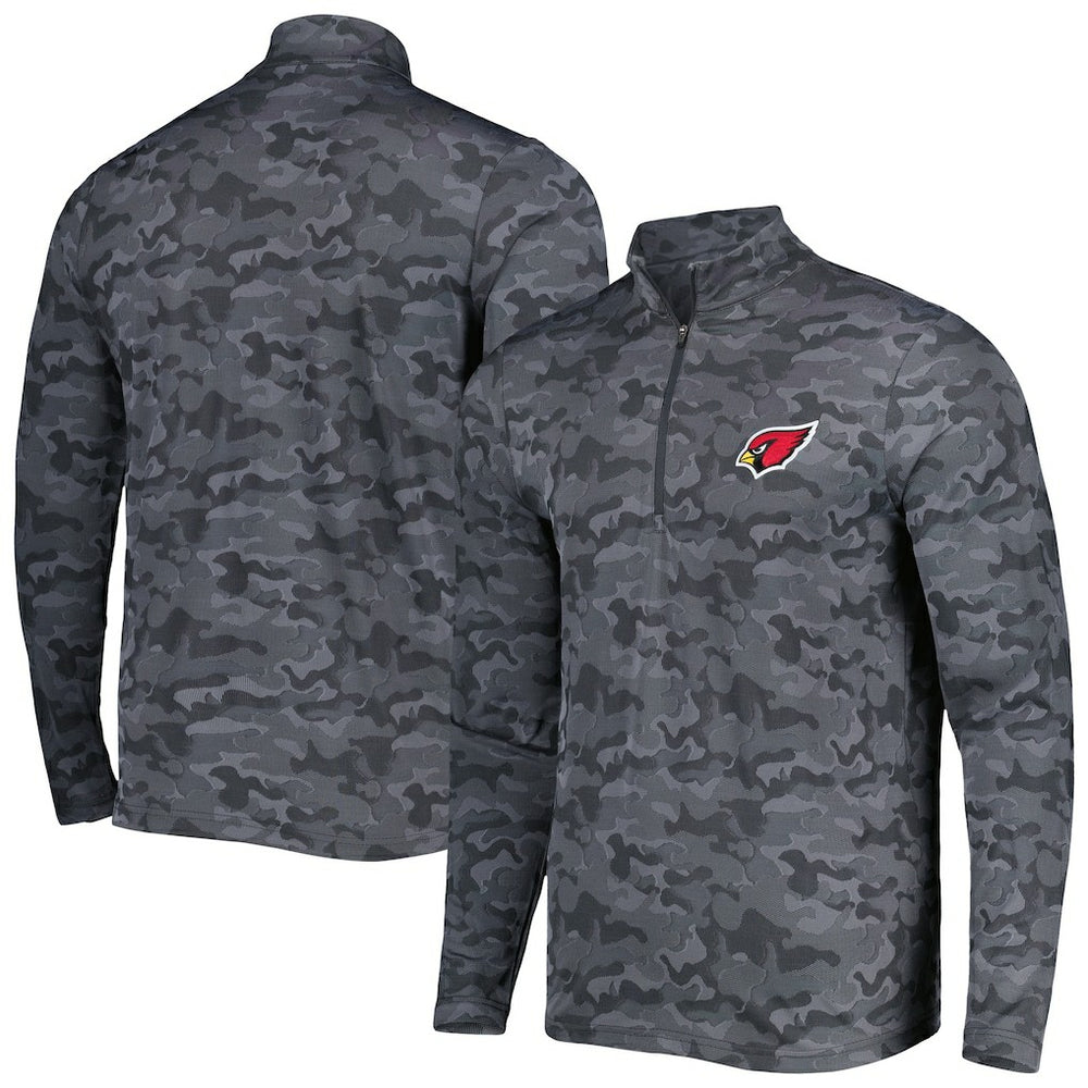 Arizona Cardinals Antigua Brigade Quarter-Zip Sweatshirt Black - NFL