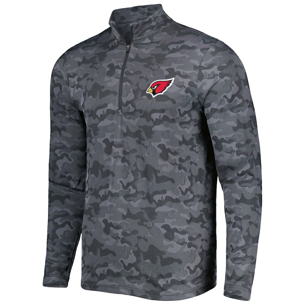 Arizona Cardinals Antigua Brigade Quarter-Zip Sweatshirt Black - NFL
