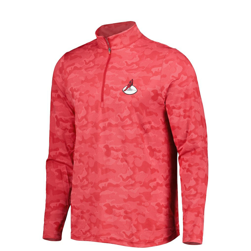 Arizona Cardinals Antigua Brigade Throwback Quarter-Zip Top Red - NFL