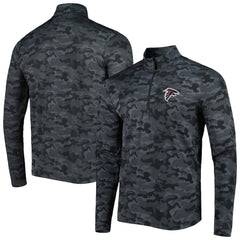 Atlanta Falcons Antigua Brigade Quarter-Zip Sweatshirt Black - NFL