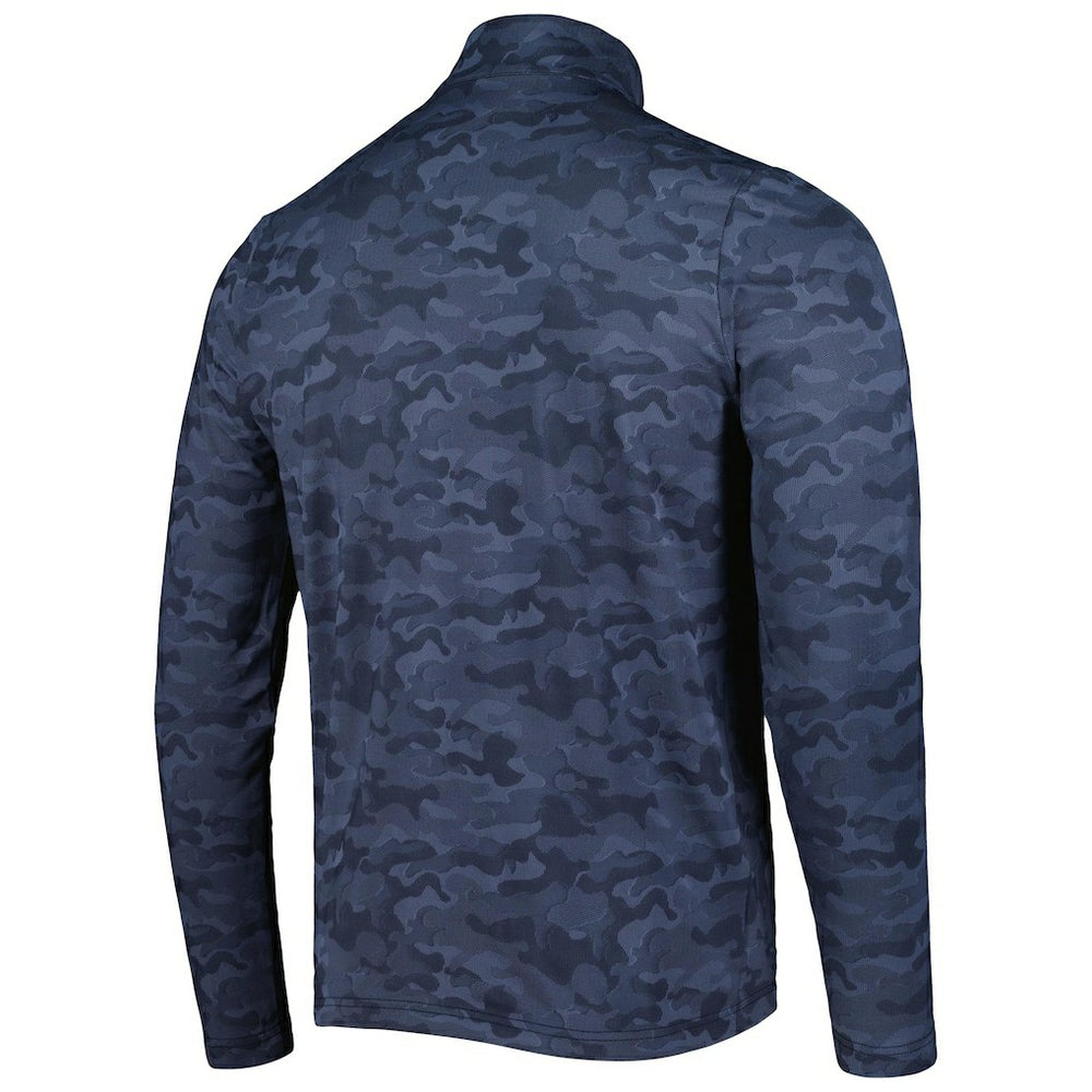 Chicago Bears Antigua Brigade Quarter-Zip Sweatshirt Navy - NFL