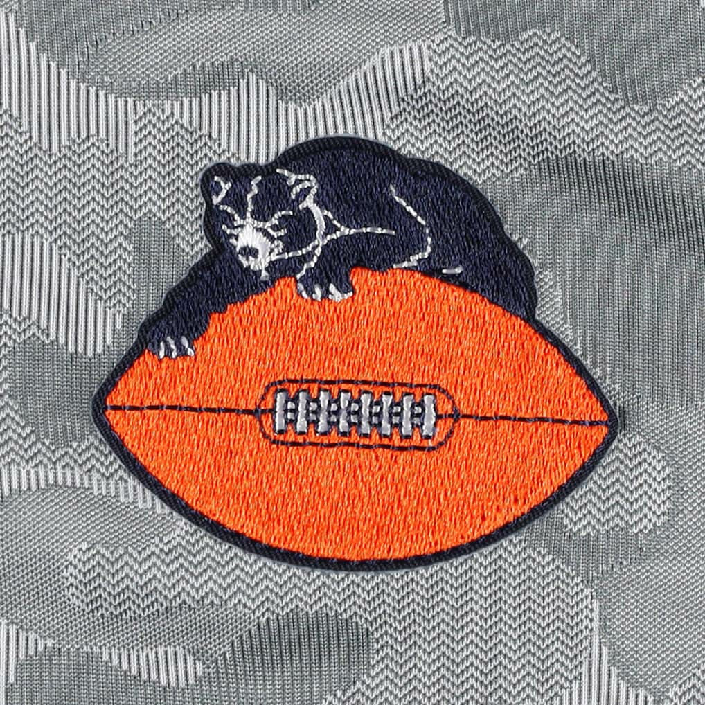 Chicago Bears Antigua Brigade Throwback Quarter-Zip Top Gray - NFL