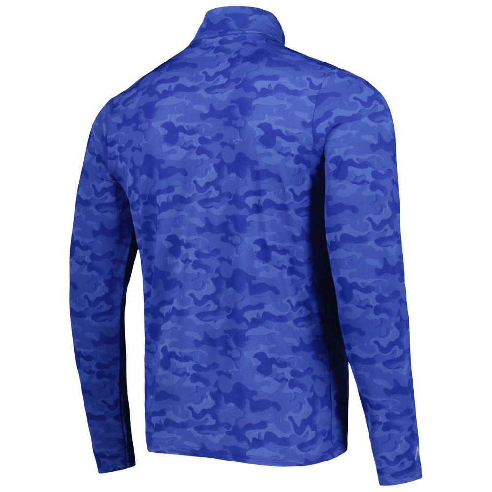 Denver Broncos Antigua Brigade Throwback Quarter-Zip Top Royal - NFL