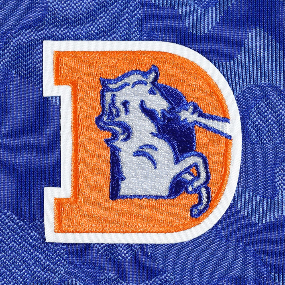 Denver Broncos Antigua Brigade Throwback Quarter-Zip Top Royal - NFL