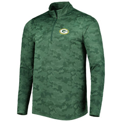 Green Bay Packers Antigua Brigade Quarter-Zip Sweatshirt Green - NFL