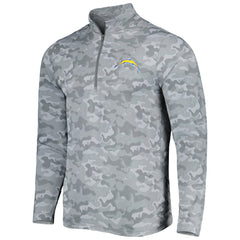 Los Angeles Chargers Antigua Brigade Quarter-Zip Sweatshirt Gray - NFL