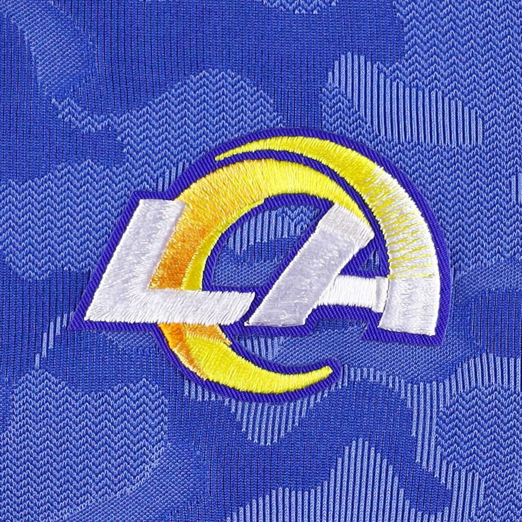 Los Angeles Rams Antigua Brigade Quarter-Zip Sweatshirt Royal - NFL