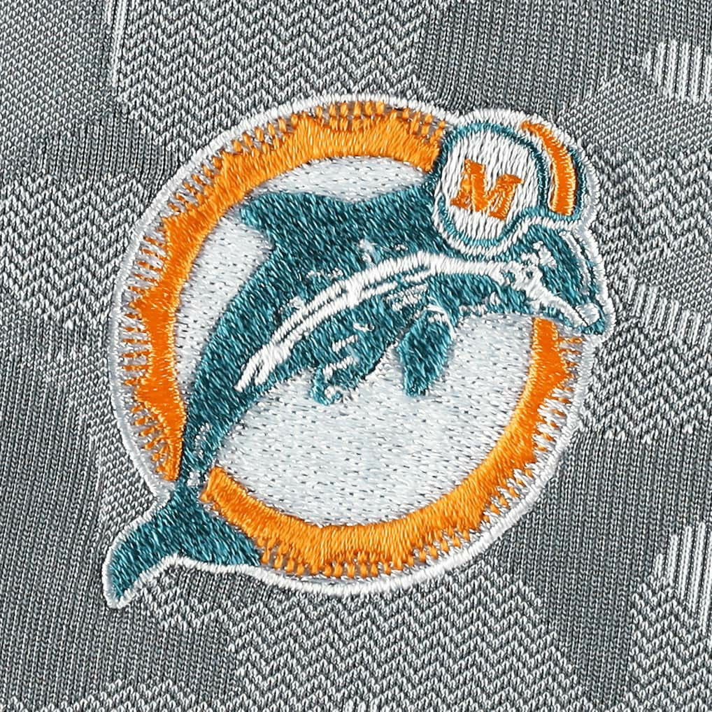 Miami Dolphins Antigua Brigade Throwback Quarter-Zip Top Gray - NFL