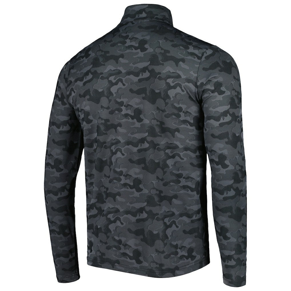 New Orleans Saints Antigua Brigade Quarter-Zip Sweatshirt Black - NFL