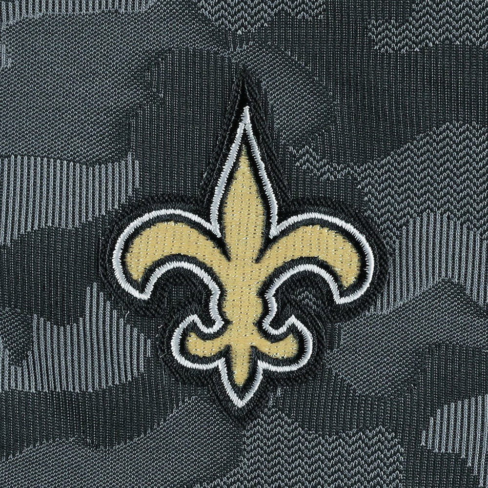 New Orleans Saints Antigua Brigade Quarter-Zip Sweatshirt Black - NFL