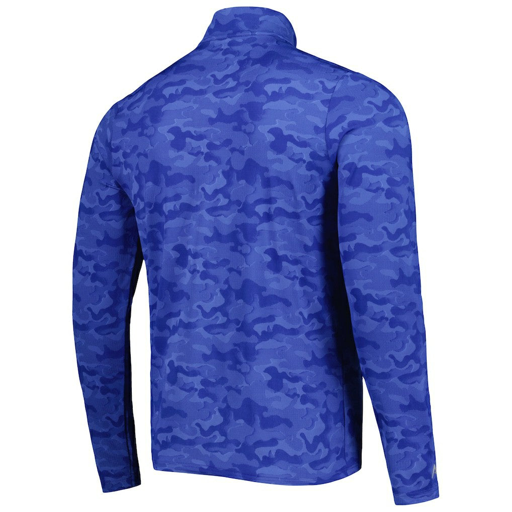 Seattle Seahawks Antigua Brigade Throwback Quarter-Zip Top Royal - NFL
