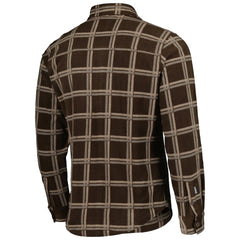 Cleveland Browns Antigua Industry Flannel Button-Up Shirt Jacket Brown - NFL