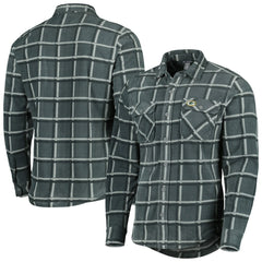 Green Bay Packers Antigua Industry Flannel Button-Up Shirt Jacket Gray - NFL