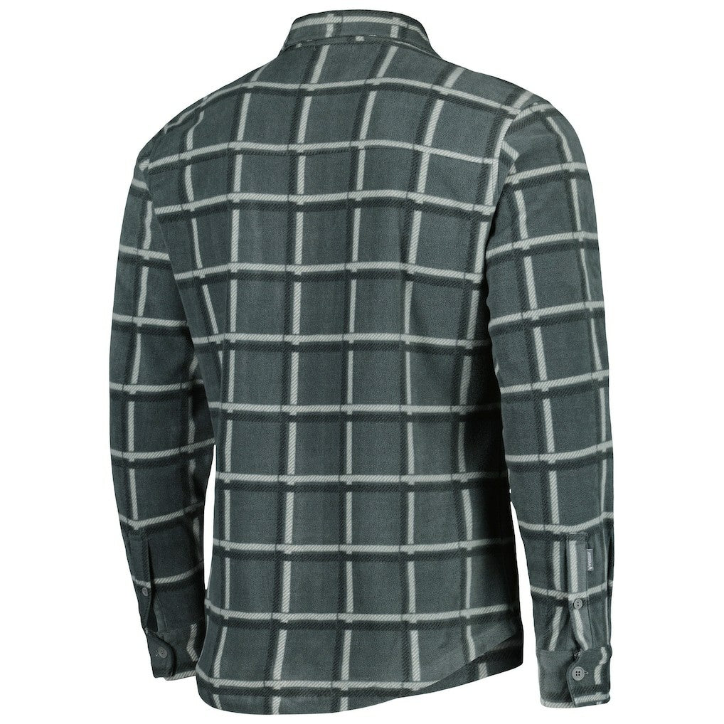 Green Bay Packers Antigua Industry Flannel Button-Up Shirt Jacket Gray - NFL