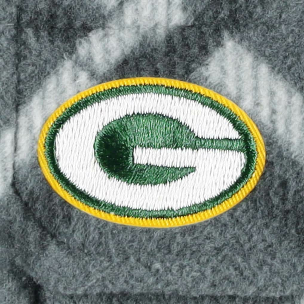Green Bay Packers Antigua Industry Flannel Button-Up Shirt Jacket Gray - NFL
