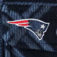New England Patriots Antigua Industry Flannel Button-Up Shirt Jacket Navy - NFL