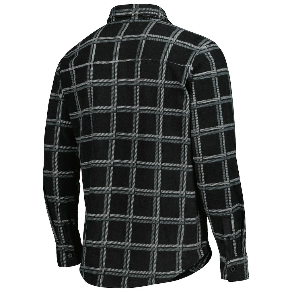Las Vegas Raiders Antigua Industry Flannel Button-Up Shirt Jacket Black - NFL