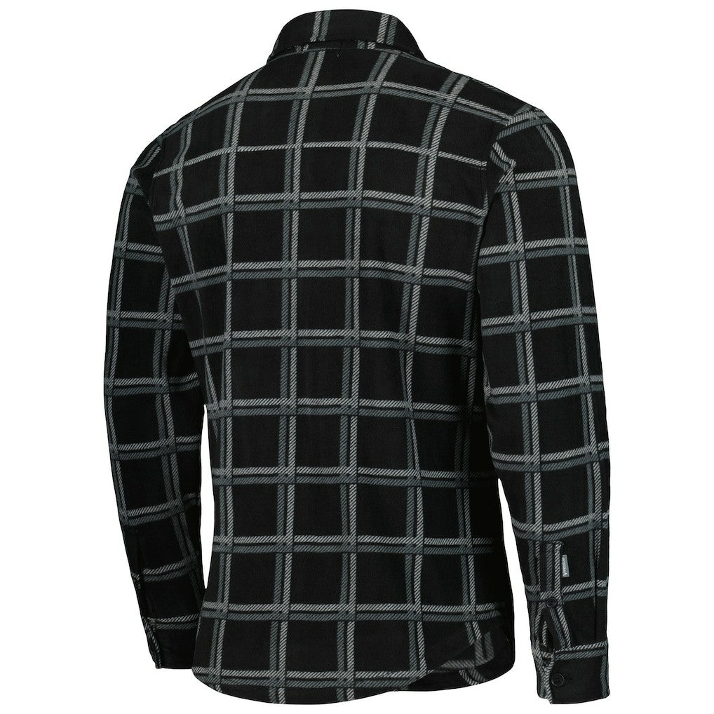 Pittsburgh Steelers Antigua Industry Flannel Button-Up Shirt Jacket Black - NFL